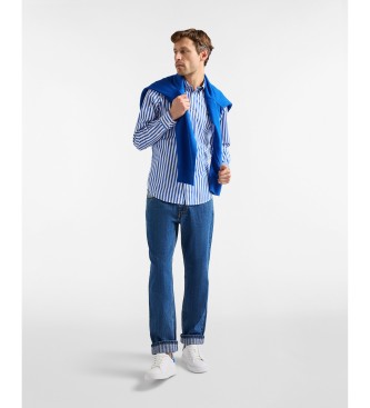 Harmont & Blaine Sorbetto bl� stribet skjorte