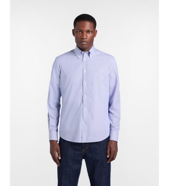 Harmont & Blaine Blue regular fit, fine striped shirt