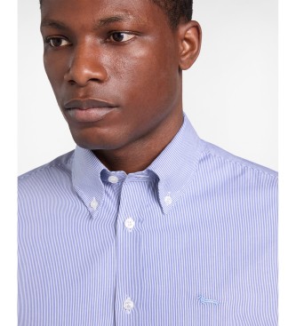 Harmont & Blaine Blue regular fit, fine striped shirt