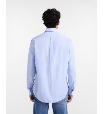 Harmont & Blaine Lysebl� regular fit finstribet skjorte