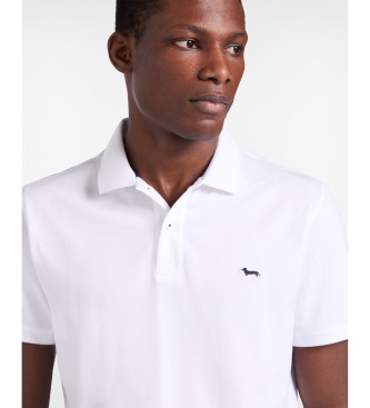 Harmont & Blaine Basic hvid stretch-pique polo shirt