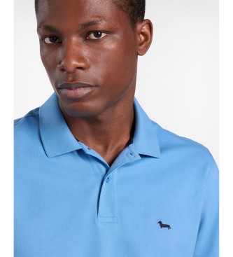 Harmont & Blaine Basic lysebl� stretchy piqu� poloshirt