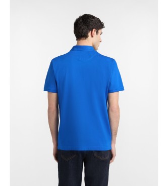 Harmont & Blaine Basic Blue Stretch Pique Polo Shirt