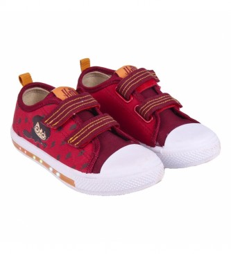Cerd Group Low Canvas Sneakers Red Lights