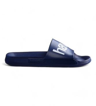 Havaianas Logomania Classic Paddle Flip Flops navy blau