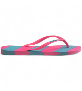 Havaianas Slippers Slim Kleur Fun roze, blauw