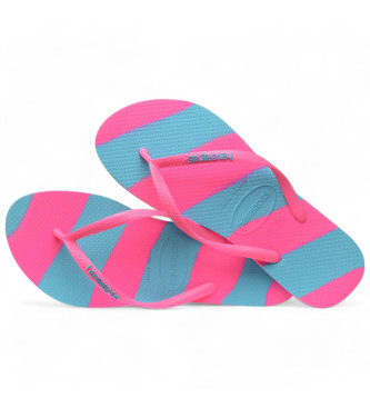 Havaianas Slippers Slim Kleur Fun roze, blauw