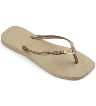 Havaianas Slim Square beige slippers