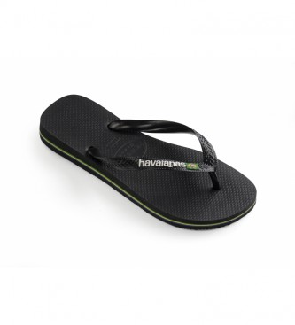 Havaianas Flip Flops Brazil Logo black