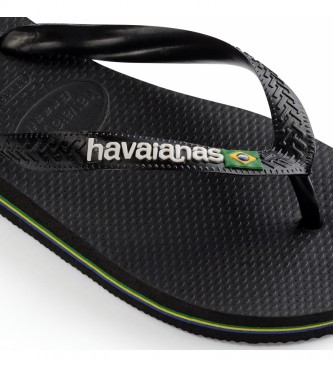 Havaianas Flip Flops Brazil Logo black