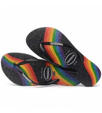 Havaianas Slim Pride black flip flops