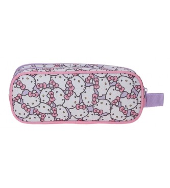 Disney Hello Kitty My favourite bow two compartment pencil case pink