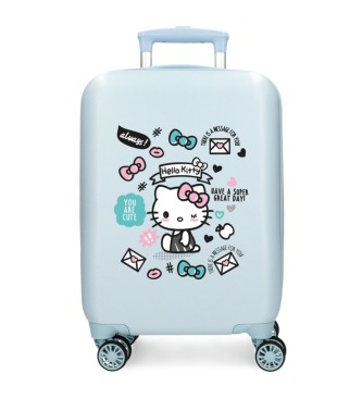 Joumma Bags Walizka kabinowa Hello Kitty You are cute 50 cm jasnoniebieska