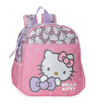 Disney Hello Kitty Il mio zaino preferito per l'asilo con fiocco adattabile 25 cm rosa