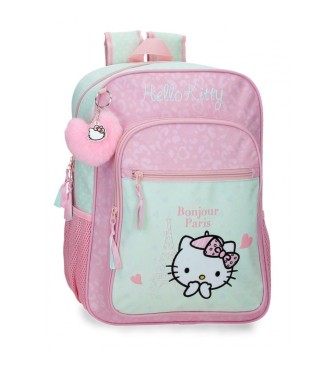 Joumma Bags Hello Kitty Paris turkis skolerygsk -30x38x12cm