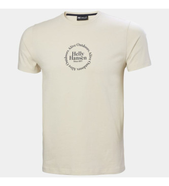 Helly Hansen Osnovna grafična majica beige