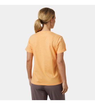 Helly Hansen T-shirt arancione con logo 2.0