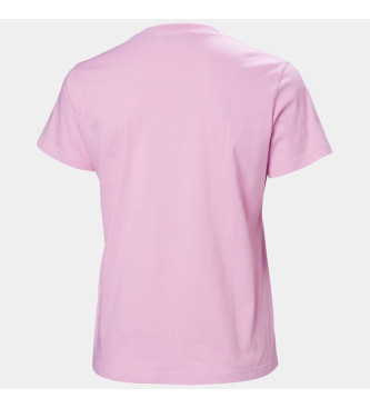 Helly Hansen T-shirt Logo 2.0 cor-de-rosa