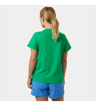 Helly Hansen T-shirt verde con logo 2.0