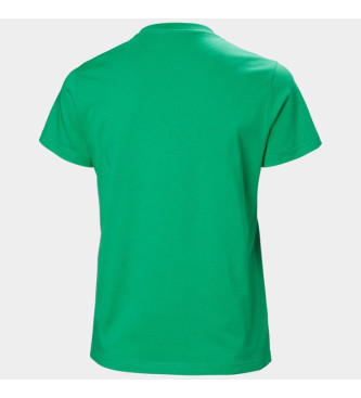 Helly Hansen T-shirt verde con logo 2.0
