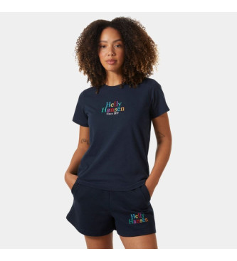 Helly Hansen T-shirt W Core Graphic Graphic azul-marinho