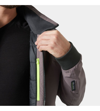 Helly Hansen Giubbotto bomber HP Racing Lifaloft, marrone grigiastro