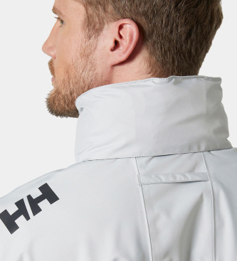Helly Hansen Jadralna jakna Crew Hooded 2.0, meglena siva