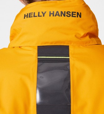 Helly Hansen Casaco Midlayer laranja com capuz da tripulação