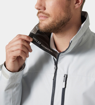 Helly Hansen Jadralna jakna Crew Midlayer 2.0, meglena siva
