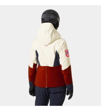 Helly Hansen Kvitfjell Race gesoleerde ski-jas beige