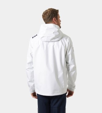 Helly Hansen Crew Hooded 2.0 seglarjacka vit