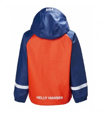 Helly Hansen K Bergen Pu set di impermeabili arancione, blu - Helox + -