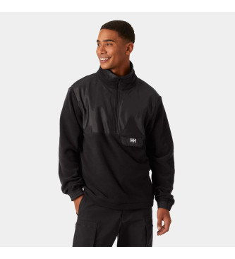 Helly Hansen Fleece med halv lynls Yu Polartec sort