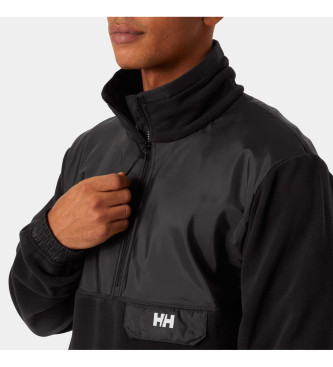 Helly Hansen Fleece med halv lynls Yu Polartec sort