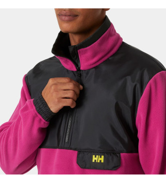 Helly Hansen Pile Yu Polartec Rosa con mezza zip