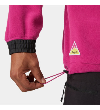 Helly Hansen Pile Yu Polartec Rosa con mezza zip