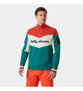 Helly Hansen Dzianinowy sweter Apres w kolorze zielonym