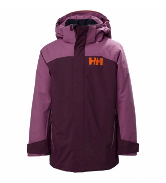 Helly Hansen JR Camisa de nível cinzento, lilás / Helly Tech® / Primaloft® /