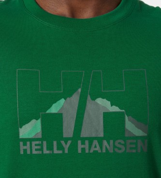Helly Hansen Camiseta Nord Graphic verde