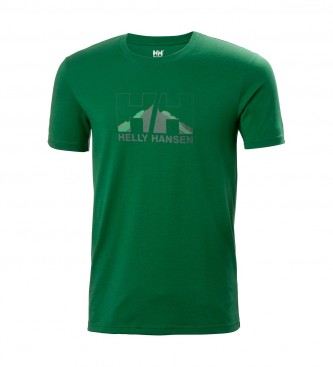 Helly Hansen T-shirt gráfica nórdica verde