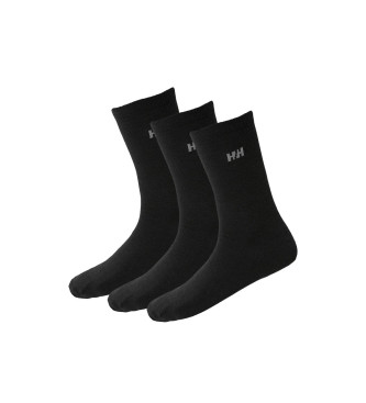 Helly Hansen Confezione da 2 calzini in lana nera per tutti i giorni