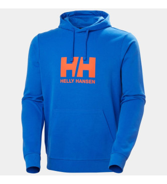 Helly Hansen Sweatshirt med huva och bl logotyp