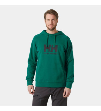 Helly Hansen Felpa con cappuccio verde con logo