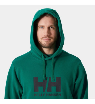 Helly Hansen Felpa con cappuccio verde con logo