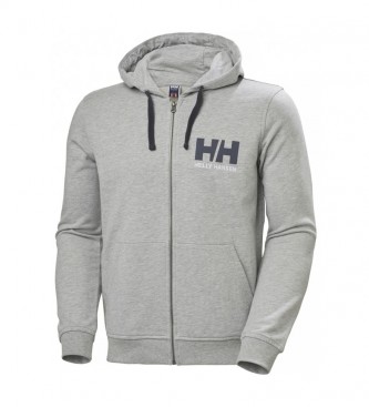 Helly Hansen Camisola com o logótipo HH em cinzento Zip