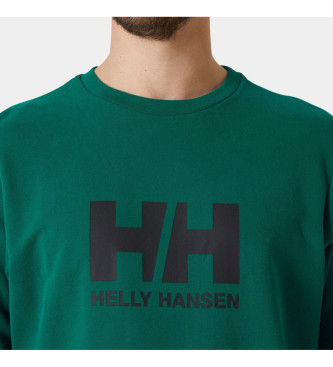 Helly Hansen Sweatshirt Logo Crew 2.0 verde 