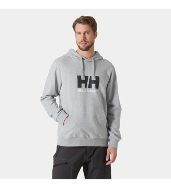 Helly Hansen Casaco com capuz com logtipo 2.0 cinzento