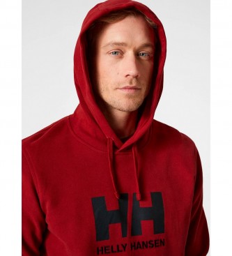Helly Hansen Logo Hoodie maroon