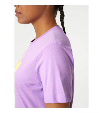 Helly Hansen T-shirt com logótipo lilás