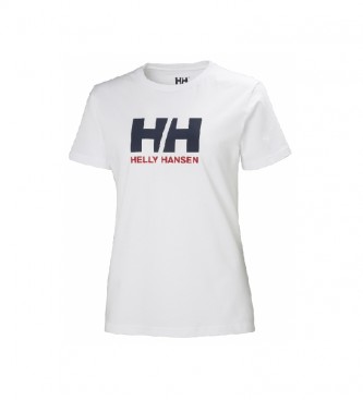 Helly Hansen Camiseta W HH Logo blanco, marino